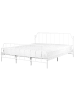 Beliani Doppelbett MAURESSAC in Weiß - (W) 185 x (H) 94 x (L) 206 cm