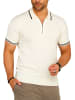 SOUL STAR Poloshirt - S2VALKA Basic Kurzarm Polo Hemd Feinstrick in Ecru