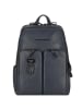 Piquadro Harper Rucksack RFID Leder 40 cm Laptopfach in night blue