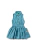 Little Green Radicals Pinafore Button Dress in Blue
