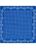 styleBREAKER Baumwolle Viereckstuch mit Blümchen Muster in Blau-Weiß