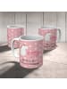 Mr. & Mrs. Panda Kunststoffbecher Einhorn Schwein mit Spruch in Rot Pastell