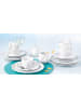 Seltmann Weiden 6er Set Brotteller Trio Highline ø 19,8 cm weiß-grau in weiß-grau