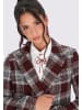 myMo ROCKS Women Blazer in burgundy check