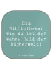 Mr. & Mrs. Panda Untersetzer Spruch Bibliothekar Held mit Spruch in Meeresbrise