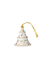 Villeroy & Boch Ornament Weihnachtsbaum 2026 Christmas Classics in Weiß-Gold 7,4 x 7,4 x 8,4 cm