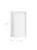 SoBuy Badezimmerschrank in Reinweiß - (W) 35 x (H) 85.5 x (L) 45 cm
