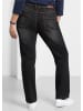 sheego Stretch-Jeans in black denim