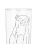 Mr. & Mrs. Panda Glas Affe mit Spruch in Transparent