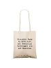 Mr. & Mrs. Panda Tote Bag Spruch Biologin Bakterienliebe mit Spruch in Creme