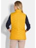 GOLDNER Kurzgröße:  Taillierte Daunenweste mit Stehkragen in honig