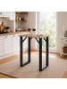VCM  Holz Bartisch Stehtisch Tisch Tresen Xona 80x50 cm in Schwarz / Sonoma-Eiche