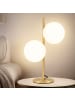 ZMH Tischleuchte 2-flammige E27 gold in Glas