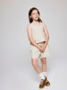 name it Mädchen Gittermuster Shorts mit Kordelzug in Creme