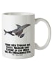 Mr. & Mrs. Panda Tasse Orca mit Spruch in Weiß