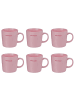 Butlers Tasse GOOD VIBES 6er-Set Santa in Pink