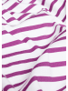 GOLDNER Jerseyshirt im Streifen-Look in weiß / lila / geringelt
