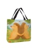 Mr. & Mrs. Panda Tasche Igel händchenhaltend Design ohne Spruch in Weiß