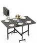 HOMCOM Klapptisch in Schwarz 120L x 80B x 73H cm