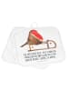 Mr. & Mrs. Panda Topflappen Rotkehlchen Schlitten mit Spruch in Weiß