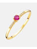 Diamant L'éternel Ring aus 375 Gelbgold mit Rubin