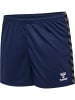 Hummel Hummel Shorts Hmlauthentic Multisport Damen Atmungsaktiv Feuchtigkeitsabsorbierenden in MARINE