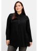 sheego Longtunika in schwarz