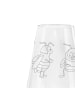Mr. & Mrs. Panda Weinglas Bienen Paar ohne Spruch in Transparent