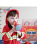 relaxdays Kinderzelt Feuerwehr in Rot
