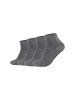 camano Kurzsocken bamboo 4er Pack dark grey mix