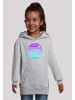 F4NT4STIC Hoodie Retro Alien Weltraum Sonnenuntergang in grau meliert