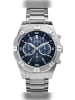 Guess Armbanduhr aus Edelstahl Chronograph Blue Watch U0377G2