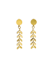 IZIA Women Hinged Clasp Earrings in Gold