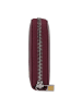 DuDu Geldbörse Leder 19 cm in burgundy
