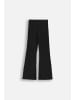 Coccodrillo Gerippte Leggings mit langem Bein in schwarz
