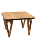 FineBuy Couchtisch in Braun / Akazie / 60x60x40