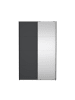 ebuy24 Schiebetürenschrank Bergamo (2-türig) Grau 139 x 67 cm