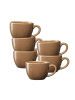 Ritzenhoff & Breker 6er Set Kaffeetassen Sahara 230 ml in Hellbraun