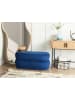 Beliani Bettbank ELLENDALE in Blau - (W) 90 x (H) 40 x (L) 41 cm