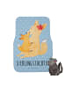 Mr. & Mrs. Panda Automatte Fuchs Mama mit Spruch in Blau Pastell