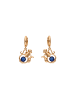 faina Women Earrings in Rose Gold Navy