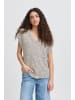 ICHI Strickweste IHBELABLUE Loose fit in Light grey melange
