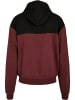 Urban Classics Urban Classics Herren Upper Block Hoody in cherry/blk