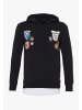 PLUS EIGHTEEN Herren Kapuzenpullover in Schwarz