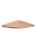 relaxdays Eckregal in Natur - (B)25 x (H)3 x (T)25 cm