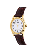 Q&Q by Citizen Leder Quarzuhr Q & Q Gold