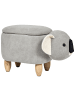Beliani Tierhocker COALA in Grau/Braun - (W) 32 x (H) 37 x (L) 61 cm