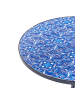 Beliani Gartentisch CIGLIANO in Schwarz/Blau - (W) 60 x (H) 75 x (L) 60 cm