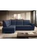 MF Design Silver Recamiere Links in Marineblau -  (L) 270 x (B) 270 x (H) 93 cm