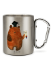 Mr. & Mrs. Panda Tasse Bär Prüfung ohne Spruch in Silber
